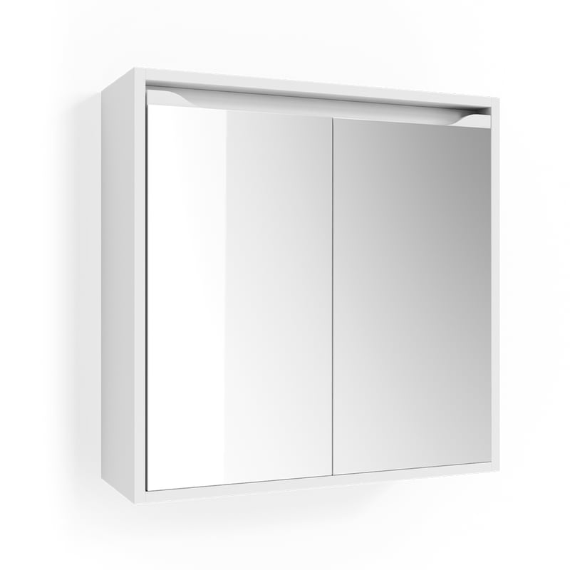 Vicco Szafka z lustrem w łazience Ruben, Biały, 60 x 60 cm