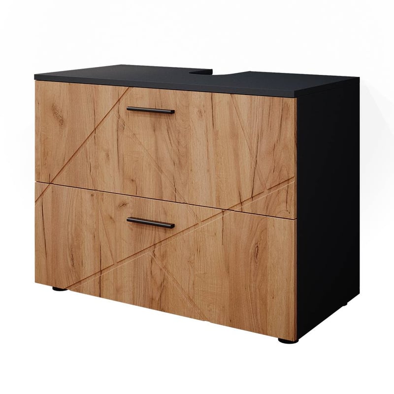 Vicco Szafka na wannę Irma, Złoty dąb power/antracyt, 80 x 58.6 cm