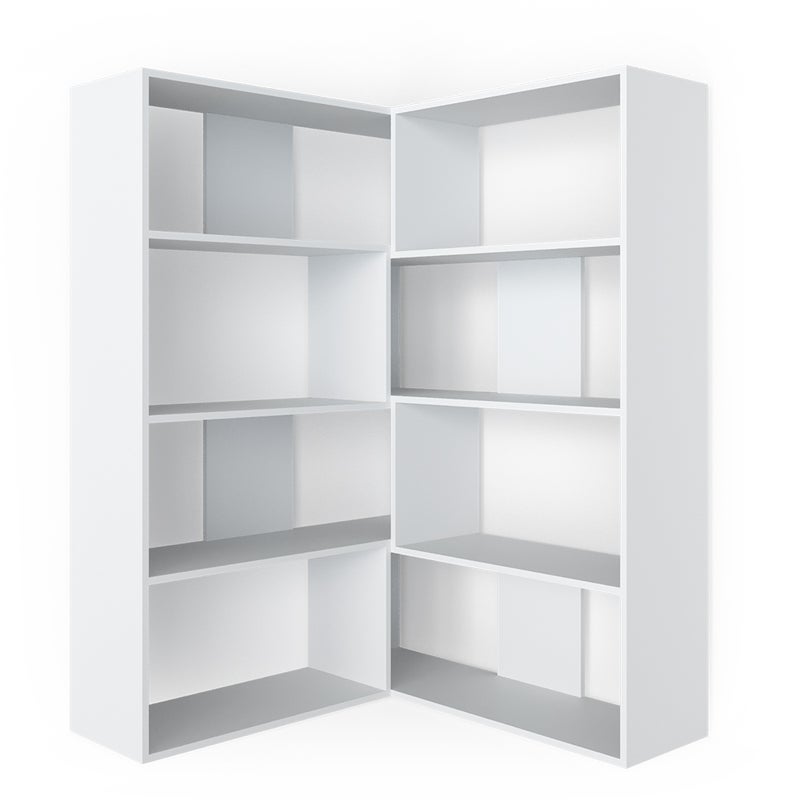 Vicco Półka narożna Laine, Biały, 170 x 142.4 cm