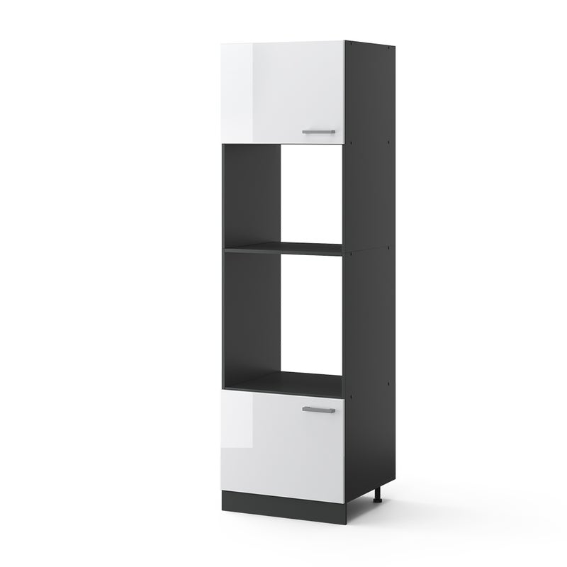 Vicco Szafka do mikrofalówki R-Line, Biały wysoki połysk, 60 cm