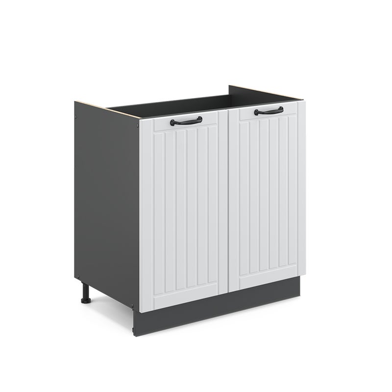 Vicco Szafka pod zlew Fame-Line, Biały domek wiejski, 80 cm bez blatu roboczego