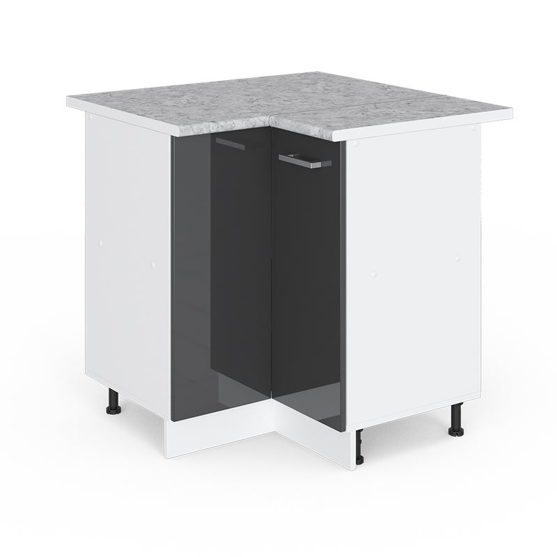 Vicco Szafka narożna R-Line, Antracyt wysoki połysk, 75.6 cm , BP Marmur
