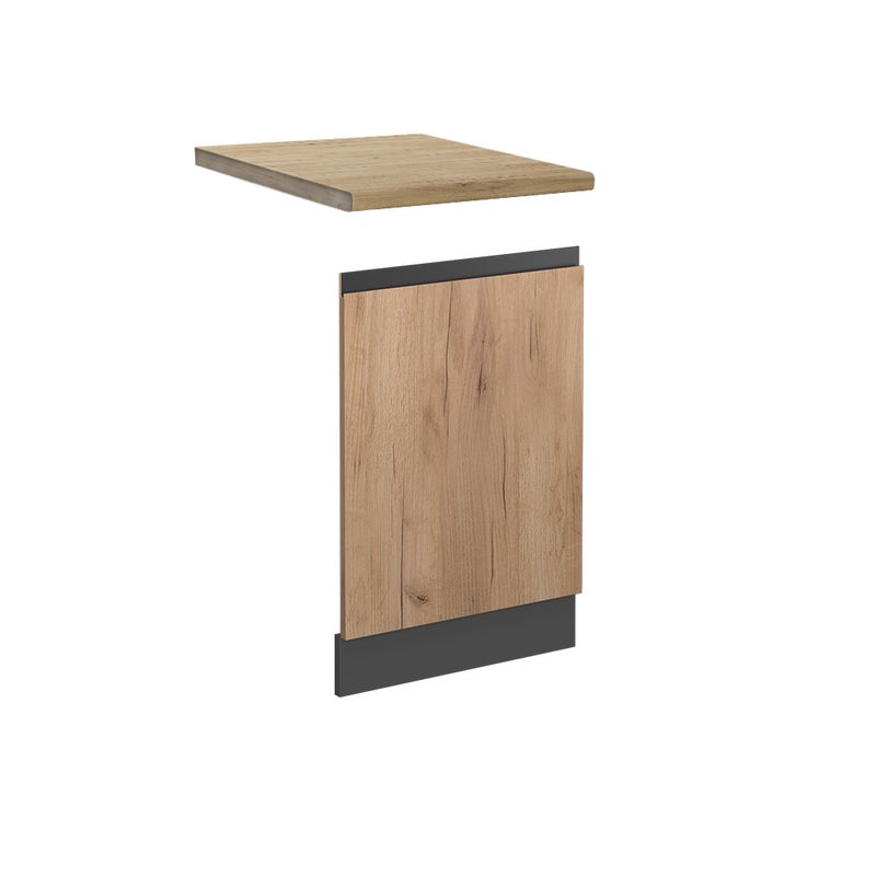 Vicco Panel przedni R-Line, Złoty dąb energetyczny, 45 cm J-Shape, BP Dąb