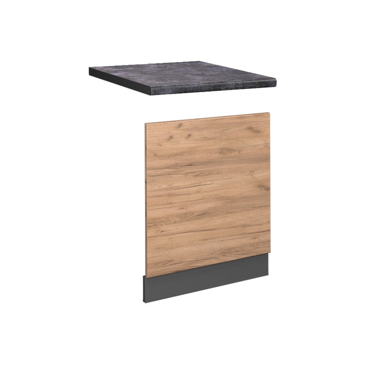 Vicco Panel przedni Fame-Line, Złoty dąb energetyczny, 60 cm , BP Antracyt