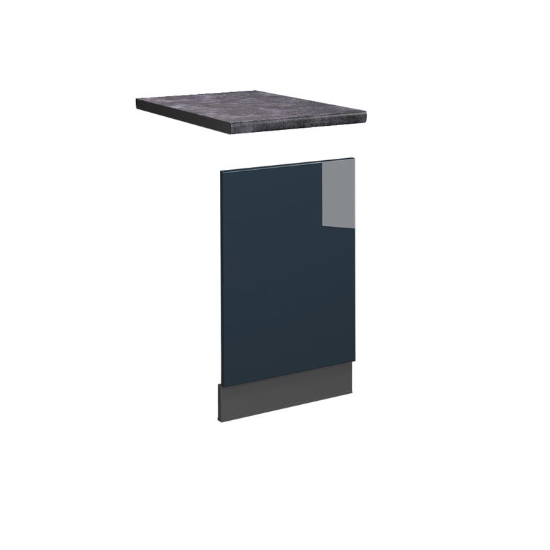 Vicco Panel przedni Fame-Line, Ciemnoniebieski wysoki połysk, 45 cm , BP Antracyt