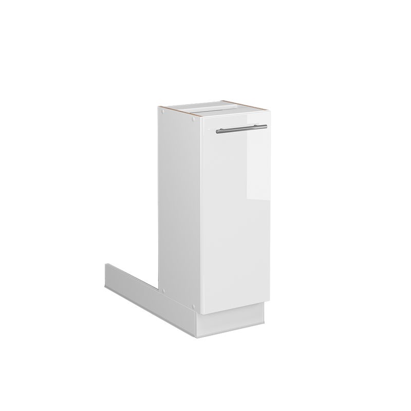 Vicco Wyspa kuchenna Fame-Line, Biały wysoki połysk, 30 cm bez blatu roboczego