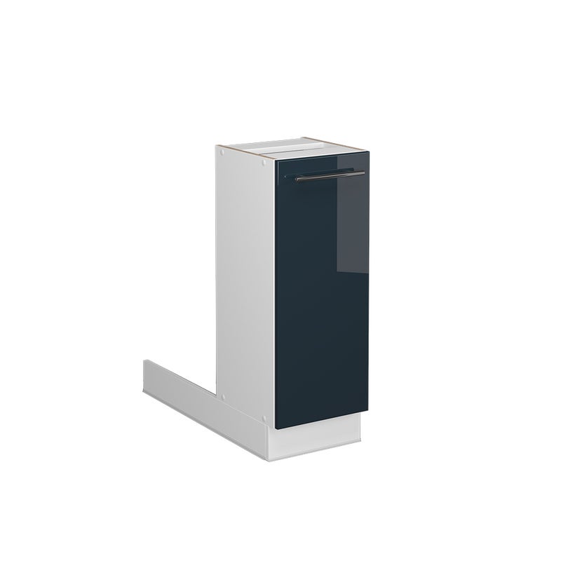 Vicco Wyspa kuchenna Fame-Line, Ciemnoniebieski wysoki połysk, 30 cm bez blatu roboczego