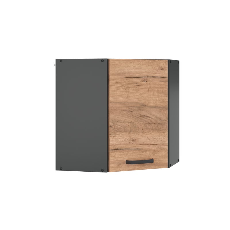 Vicco Szafka wisząca narożna R-Line, Złoty dąb energetyczny, 57 cm