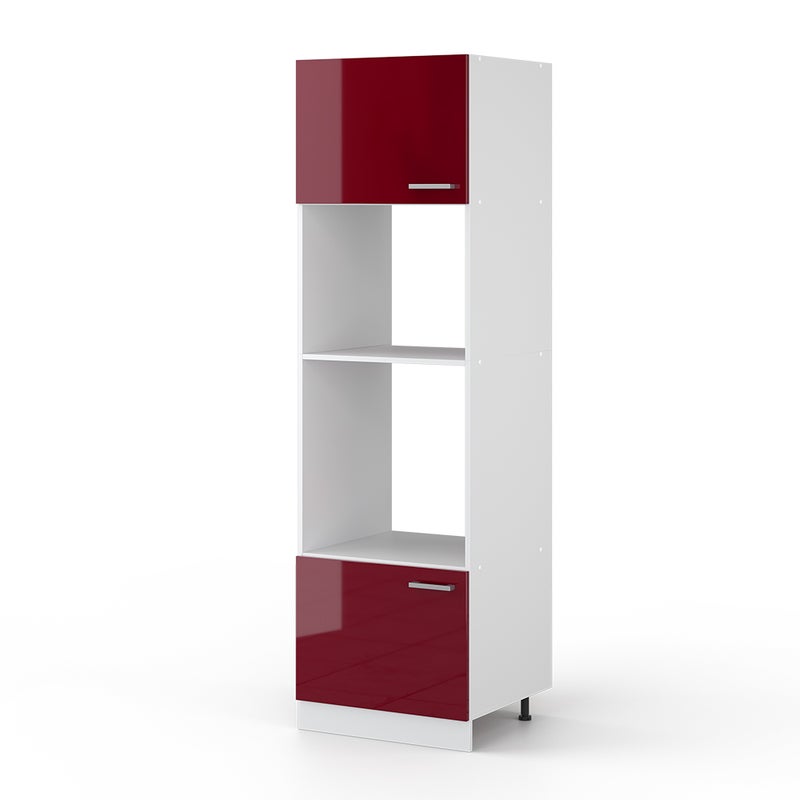 Vicco Szafka do mikrofalówki R-Line, Czerwony połysk, 60 cm