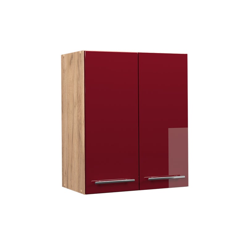 Vicco Szafka ścienna Fame-Line, Bordowa Czerwień wysoki połysk, 60 cm