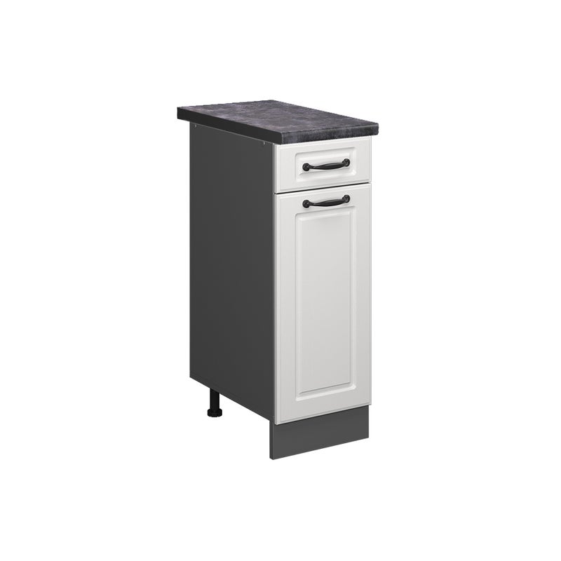 Vicco Szafka dolna do kuchni R-Line, Biały domek wiejski, 30 cm , BP Antracyt