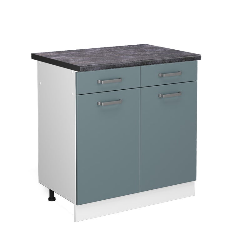 Vicco Szafka dolna do kuchni R-Line, Niebiesko-szary, 80 cm , BP Antracyt