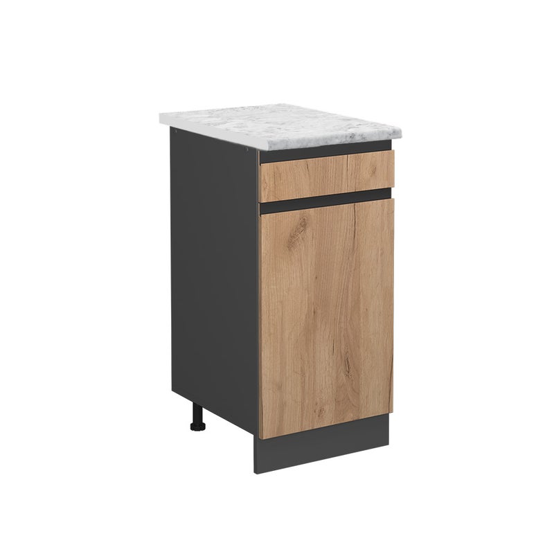 Vicco Szafka dolna do kuchni R-Line, Złoty dąb energetyczny, 40 cm BR Marmur