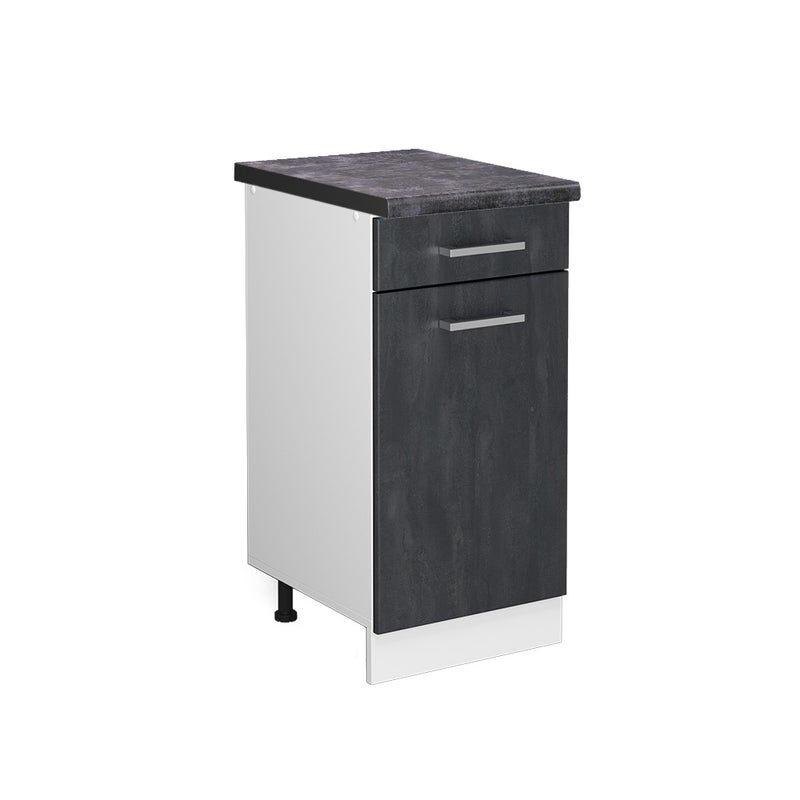 Vicco Szafka dolna do kuchni R-Line, Czarny beton, 40 cm BP Antracyt