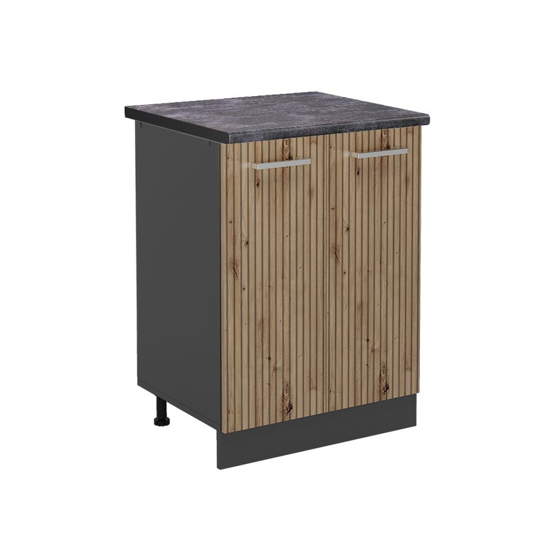 Vicco Szafki kuchenne R-Line, Dąb rzemieślniczy, 60 cm , BP Antracyt