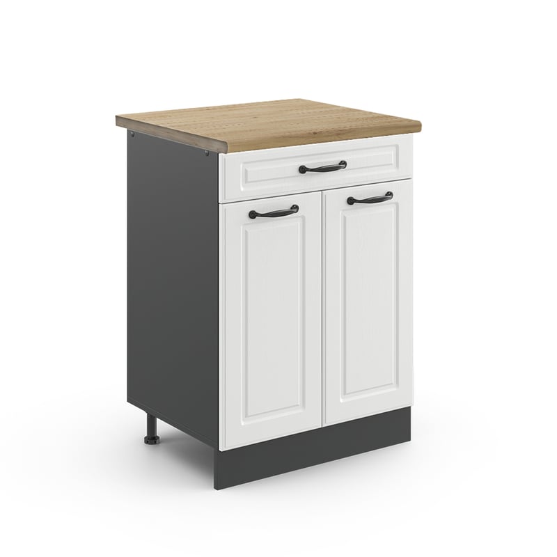 Vicco Szafka dolna do kuchni R-Line, Biały domek wiejski, 60 cm , BP Dąb