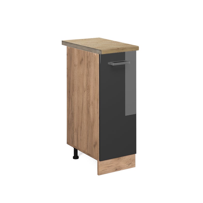 Vicco Szafka apteczna R-Line, Antracyt wysoki połysk, 30 cm , BP Dąb