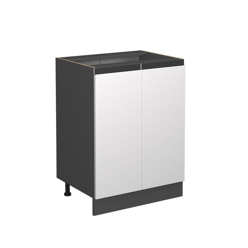 Vicco Szafki kuchenne R-Line, Biały, 60 cm J-Shape, bez blatu roboczego