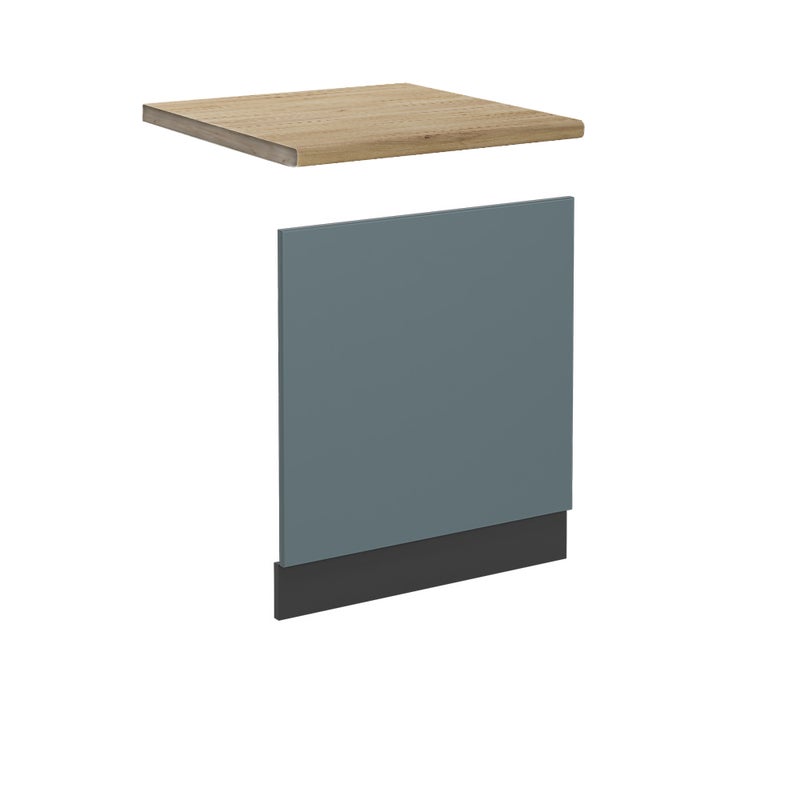 Vicco Panel przedni R-Line, Niebiesko-szary, 60 cm , BP Dąb