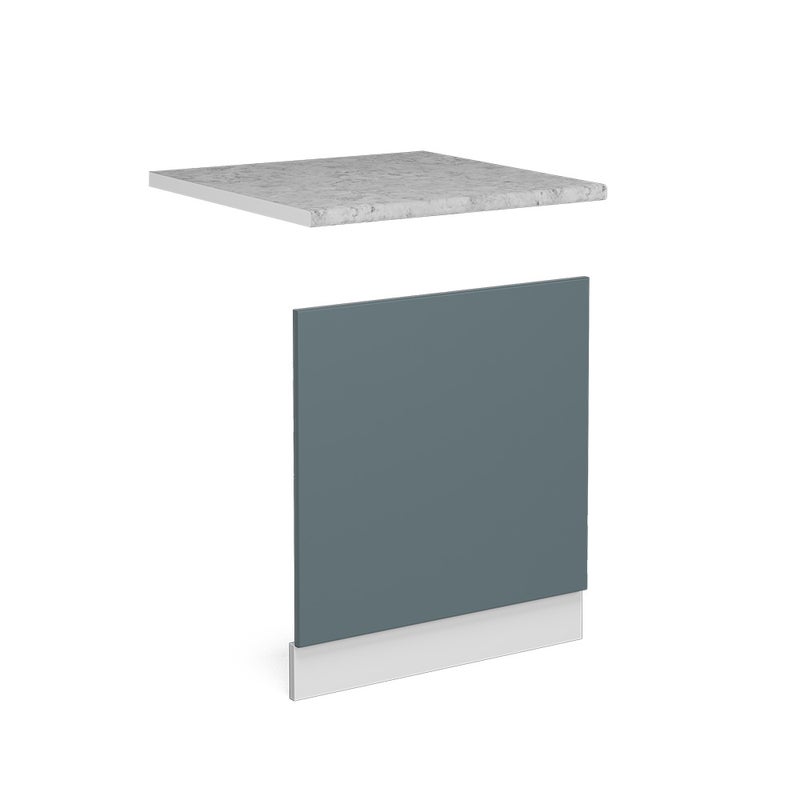 Vicco Panel przedni R-Line, Niebiesko-szary, 60 cm BR Marmur