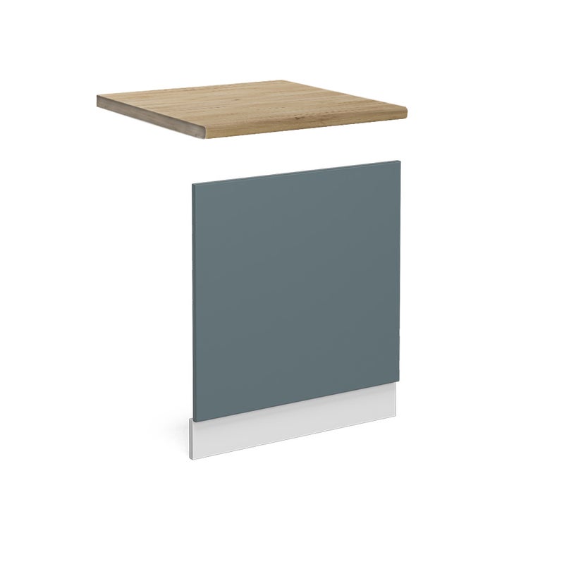 Vicco Panel przedni R-Line, Niebiesko-szary, 60 cm , BP Dąb