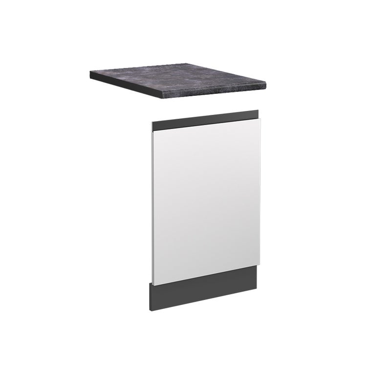 Vicco Panel przedni R-Line, Biały, 45 cm J-Shape, BP Antracyt