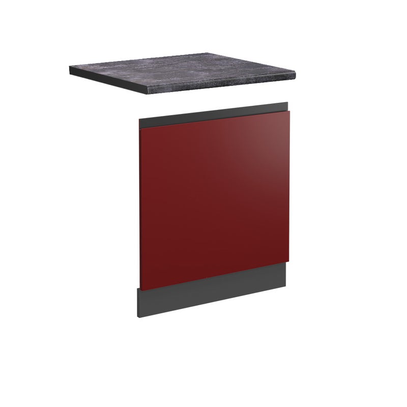 Vicco Panel przedni R-Line, Czerwony, 60 cm J-Shape, BP Antracyt