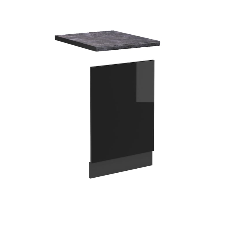 Vicco Panel przedni R-Line, Czarny wysoki połysk, 45 cm , BP Antracyt