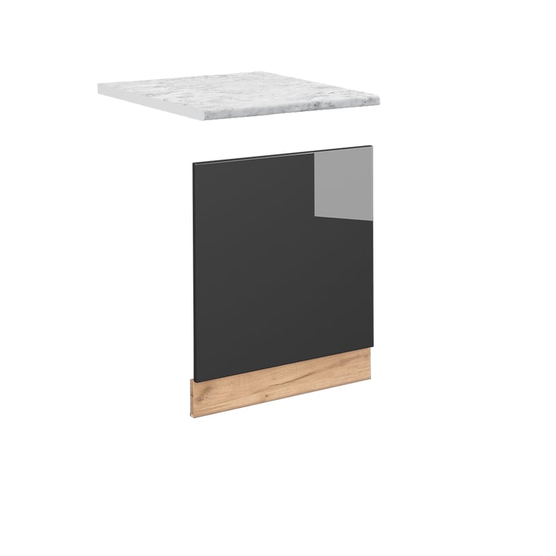 Vicco Panel przedni Fame-Line, Antracyt wysoki połysk, 60 cm , BP Marmur