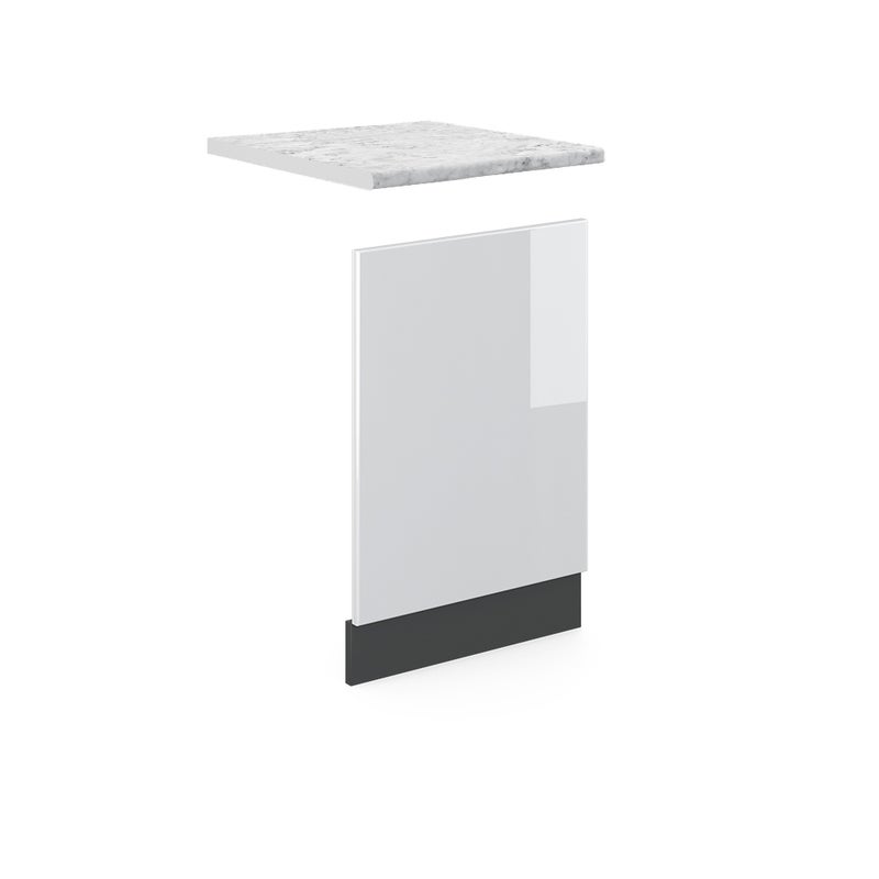 Vicco Panel przedni R-Line, Biały wysoki połysk, 45 cm , BR Marmur