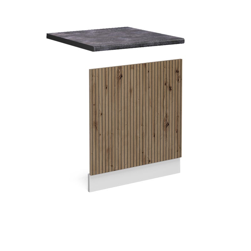 Vicco Panel przedni R-Line, Dąb rzemieślniczy, 60 cm , BP Antracyt