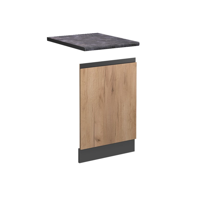 Vicco Panel przedni R-Line, Złoty dąb energetyczny, 45 cm J-Shape, BP Antracyt