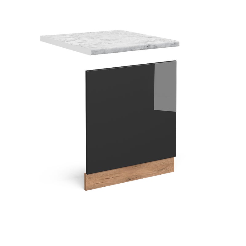 Vicco Panel przedni R-Line, Antracyt wysoki połysk, 60 cm , BR Marmur