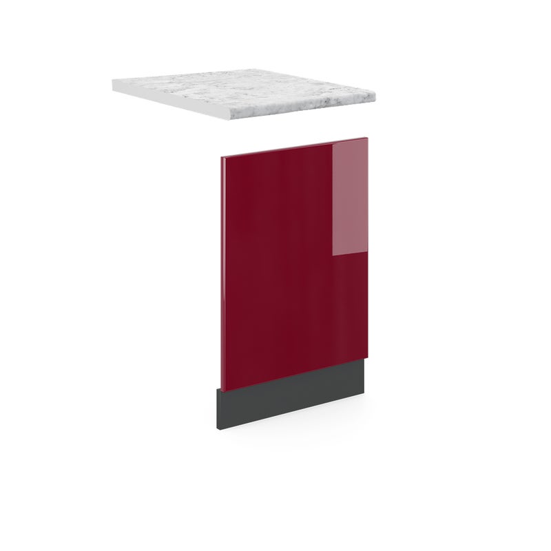 Vicco Panel przedni R-Line, Czerwony, 45 cm , BR Marmur