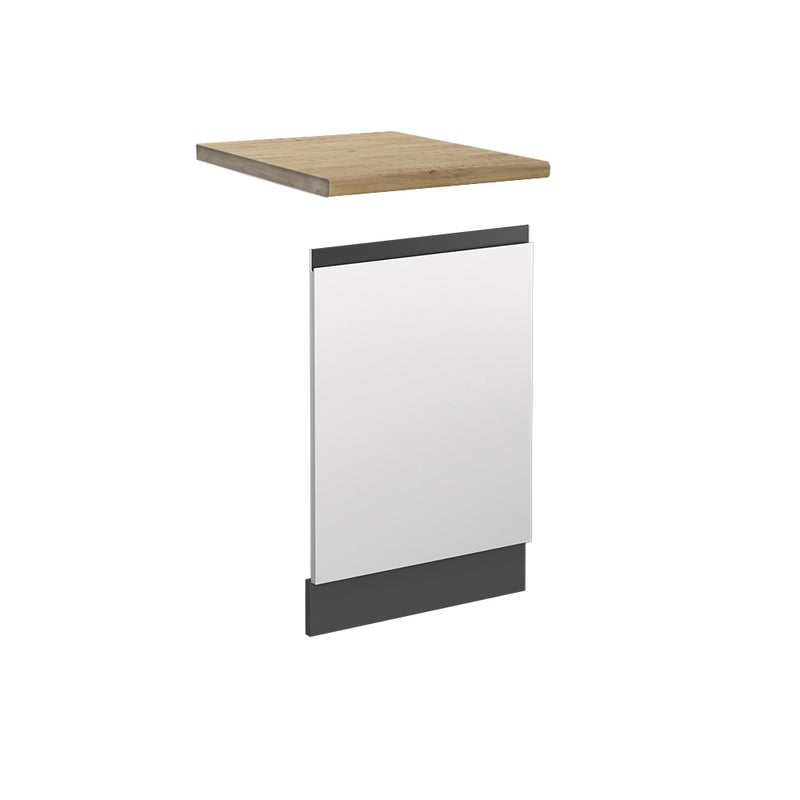 Vicco Panel przedni R-Line, Biały, 45 cm J-Shape, BP Dąb