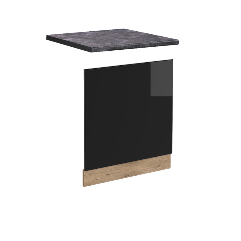 Vicco Panel przedni R-Line, Czarny wysoki połysk, 60 cm , BP Antracyt