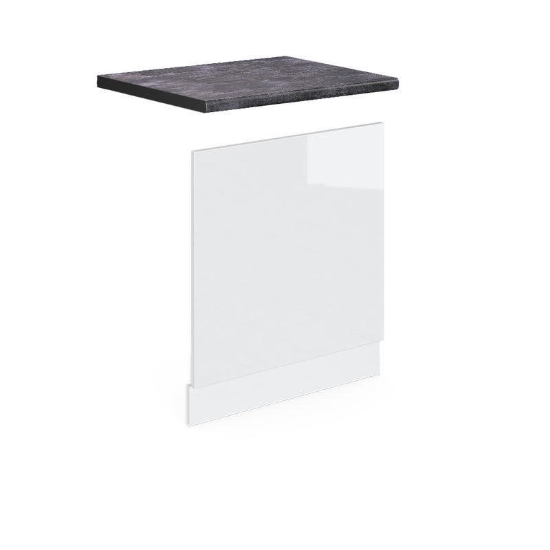 Vicco Panel przedni R-Line, Biały wysoki połysk, 60 cm , BP Antracyt