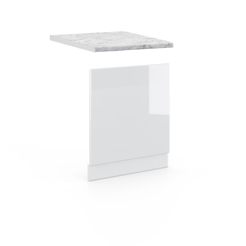 Vicco Panel przedni Fame-Line, Biały wysoki połysk, 60 cm , BP Marmur
