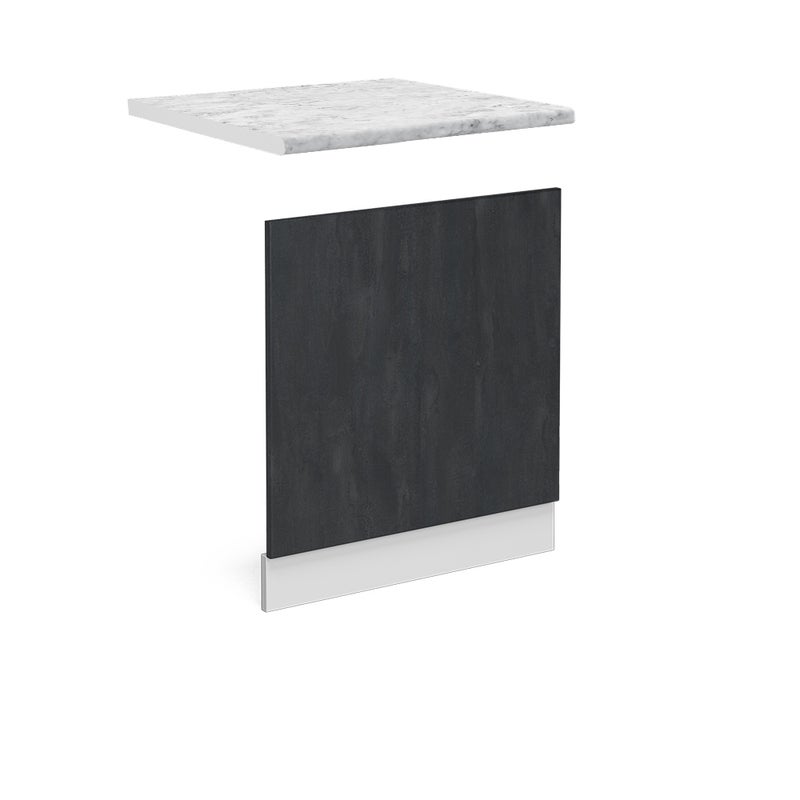 Vicco Panel przedni R-Line, Czarny beton, 60 cm BP Marmur