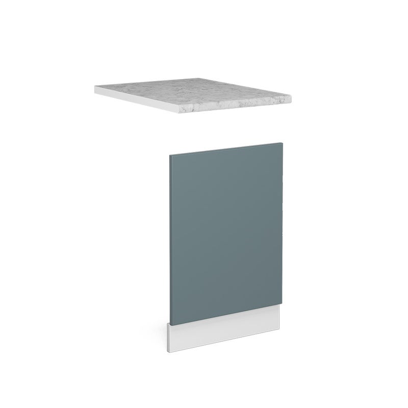 Vicco Panel przedni R-Line, Niebiesko-szary, 45 cm , BP Marmur
