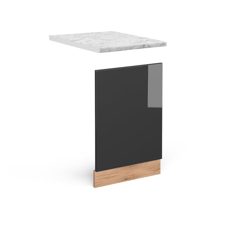 Vicco Panel przedni R-Line, Antracyt wysoki połysk, 45 cm , BR Marmur