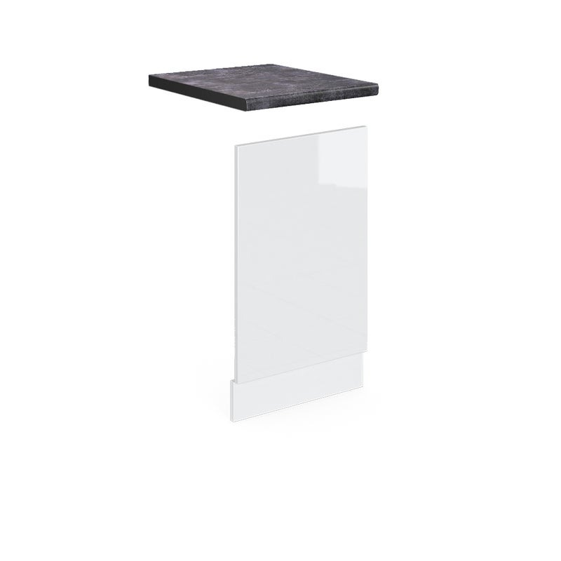 Vicco Panel przedni R-Line, Biały wysoki połysk, 45 cm , BP Antracyt