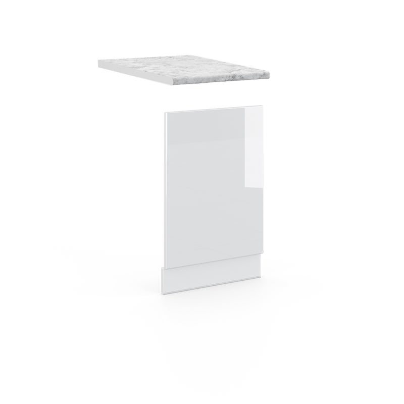 Vicco Panel przedni Fame-Line, Biały wysoki połysk, 45 cm , BP Marmur