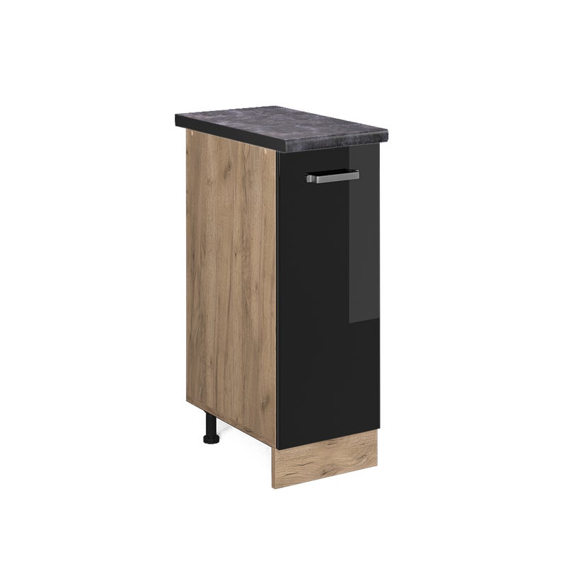 Vicco Szafka apteczna R-Line, Czarny wysoki połysk, 30 cm , BP Antracyt