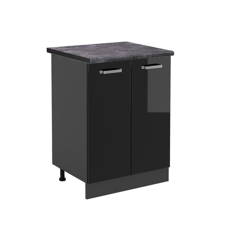 Vicco Szafki kuchenne R-Line, Czarny wysoki połysk, 60 cm , BP Antracyt