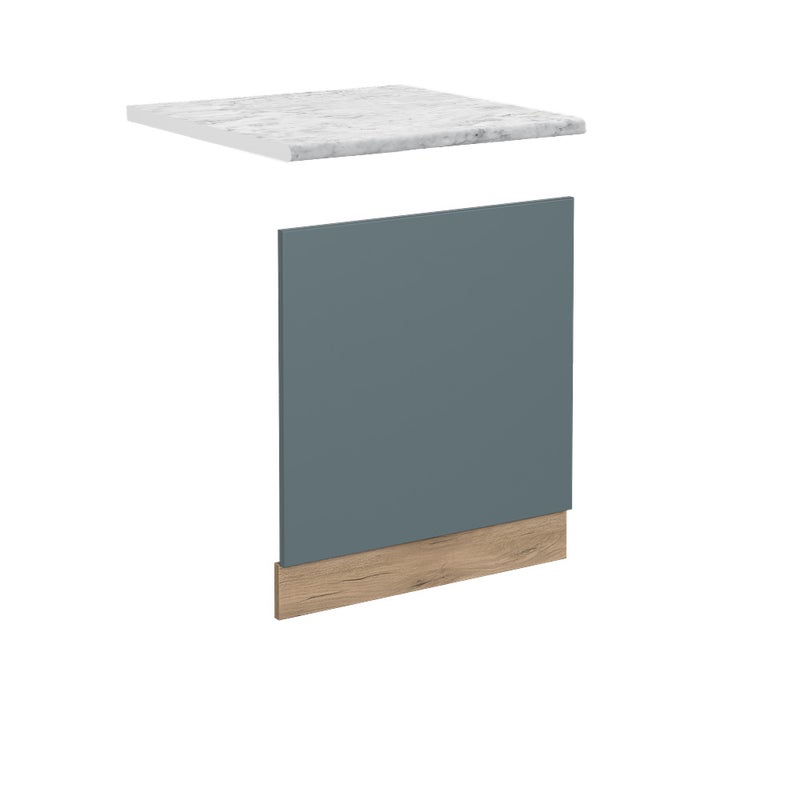 Vicco Panel przedni R-Line, Niebiesko-szary, 60 cm , BR Marmur