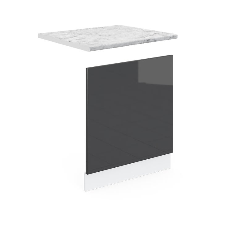 Vicco Panel przedni R-Line, Antracyt wysoki połysk, 60 cm , BR Marmur