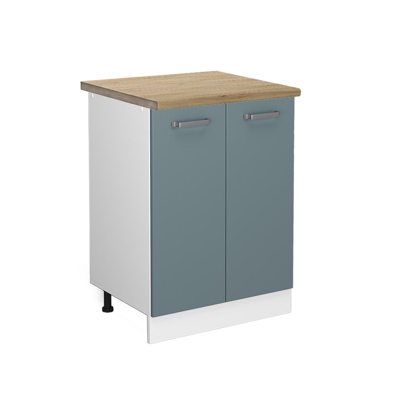 Vicco Szafki kuchenne R-Line, Niebiesko-szary, 60 cm , BP Dąb