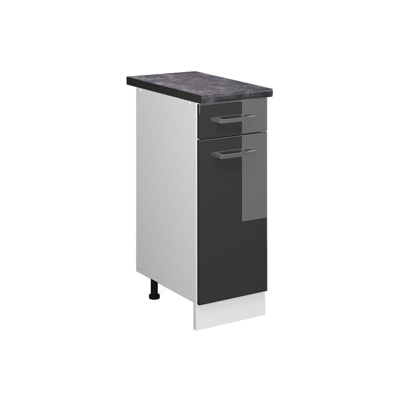 Vicco Szafka dolna do kuchni R-Line, Antracyt wysoki połysk, 30 cm , BP Antracyt