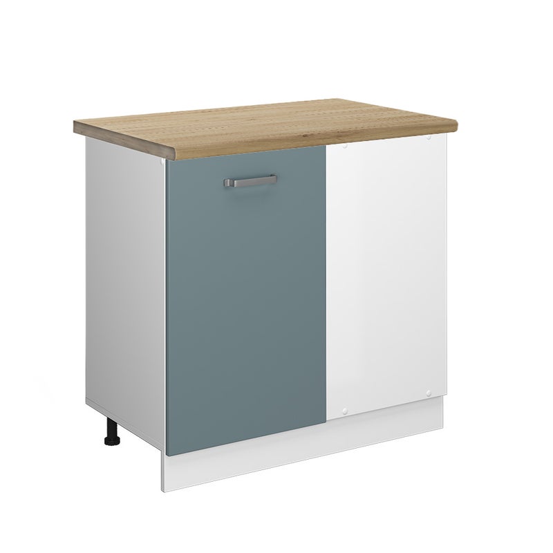 Vicco Szafka narożna R-Line, Niebiesko-szary, 86 cm , BP Dąb